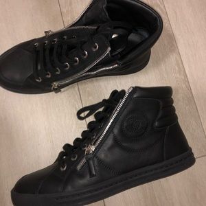 Chanel high top sneakers